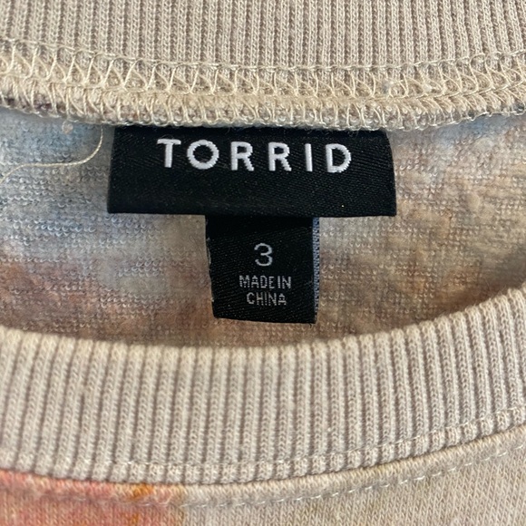 Torrid Multicolor Knit Top Size 3 - Picture 4 of 5
